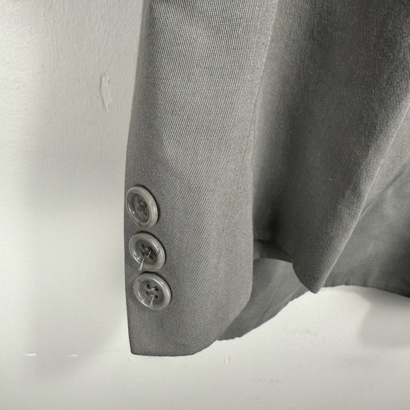 Marks & Spencer Sport Coat Blazer Men Medium 42 Gray 2 Btn Rayon Wool Blend - Picture 12 of 13